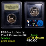 Proof 1986-s Liberty Modern Commem Half Dollar 50c Graded GEM++ Proof Deep Cameo BY USCG