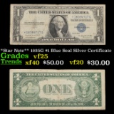 **Star Note** 1935G $1 Blue Seal Silver Certificate Grades vf+