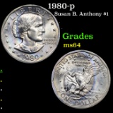 1980-p Susan B. Anthony $1 Grades Choice Unc