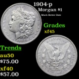 1904-p Morgan Dollar $1 Grades xf+