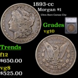 1893-cc Morgan Dollar $1 Graded vg10 By SEGS