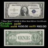 **Star Note** 1935E $1 Blue Seal Silver Certificate Grades Choice AU/BU Slider