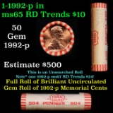 Shotgun Lincoln 1c roll, 1992-p 50 pcs Brandt Wrapper