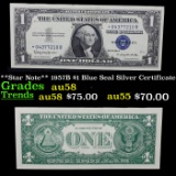 **Star Note** 1957B $1 Blue Seal Silver Certificate Grades Choice AU/BU Slider