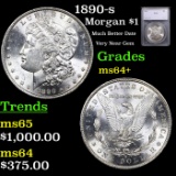 1890-s Morgan Dollar $1 Graded ms64+ By SEGS