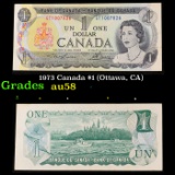 1973 Canada $1 (Ottawa, CA) Grades Choice AU/BU Slider