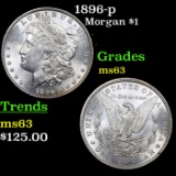 1896-p Morgan Dollar $1 Grades Select Unc