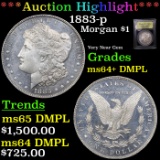 ***Auction Highlight*** 1883-p Morgan Dollar $1 Graded Choice Unc+ DMPL BY USCG (fc)