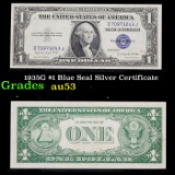 1935G $1 Blue Seal Silver Certificate Grades Select AU