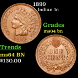 1899 Indian Cent 1c Grades Choice Unc BN