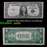 1935E $1 Blue Seal Silver Certificate Grades Choice AU