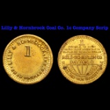 Lilly & Hornbrook Coal Co. 1c Company Scrip Grades ng