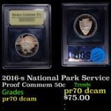 Proof 2016-s National Park Service Modern Commem Half Dollar 50c Graded GEM++ Proof Deep Cameo BY US