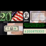 2003A $2 Federal Reserve Note, Uncirculated 2008 BEP Folio Issue (Boston, MA) Grades Gem CU