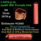 Lincoln 1c roll, 1978-p Date 50 pcs in Wrapper.