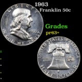 Proof 1963 Franklin Half Dollar 50c Grades Select+ Proof