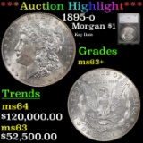 ***Auction Highlight*** 1895-o Morgan Dollar $1 Graded ms63+ By SEGS (fc)