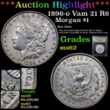 ***Auction Highlight*** 1896-o Morgan Dollar Vam-21 R-6 $1 Graded Select Unc By USCG (fc)