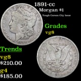 1891-cc Morgan Dollar $1 Grades vg, very good