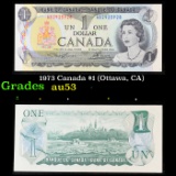 1973 Canada $1 (Ottawa, CA) Grades Select AU