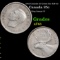 1943 Canada 25 Cents 25c KM-35 Grades xf+