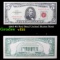 1963 $5 Red Seal United States Note Grades vf+