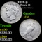 1928-p Peace Dollar $1 Grades xf+