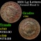 1831 Lg Letters Coronet Head Large Cent 1c Grades vf++