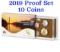 2019 Mint Proof Set In Original Case! 10 Coins Inside!