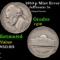 1953-p Jefferson Nickel Mint Error 5c Grades vg+