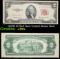 1953B $2 Red Seal United States Note Grades vf+