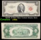 1953B $2 Red Seal United States Note Grades vf+