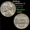 1943-p Jefferson Nickel 5c Grades Choice+ Unc