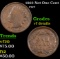 1863 Not One Cent Civil War Token 1c Grades vf details