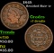 1845 Braided Hair Large Cent 1c Grades vf details