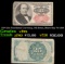 1874 25c Fractional Currency, 5th Issue, Short Key Fr-1309  Grades vf+