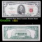 1963 $5 Red Seal United States Note Grades vf+