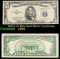 1953A $5 Blue Seal Silver Certificate Grades vf+