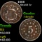 1869 Shield Nickel 5c Grades f details