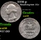 1936-p Washington Quarter 25c Grades Choice AU/BU Slider