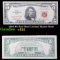 1963 $5 Red Seal United States Note Grades vf+