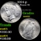 1924-p Peace Dollar $1 Grades Choice+ Unc