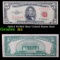 1953A $5 Red Seal United States Note Grades f, fine