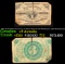 1865 US Fractional Currency 3c Third Issue fr-1226 Washingon Light Background Grades vf details
