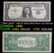 **Star Note** 1957 $1 Blue Seal Silver Certificate Grades vf+