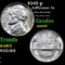 1945-p Jefferson Nickel 5c Grades Choice+ Unc