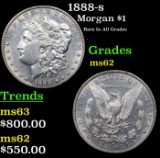 1888-s Morgan Dollar $1 Graded Select Unc BY USCG