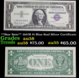 **Star Note** 1957B $1 Blue Seal Silver Certificate Grades Choice AU/BU Slider