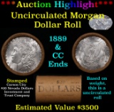 ***Auction Highlight*** 1889 & CC Uncirculated Morgan Dollar Shotgun Roll (fc)