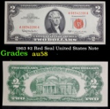 1963 $2 Red Seal United States Note Grades Choice AU/BU Slider